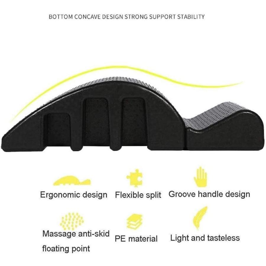 黒ピラティス界の待望の逸品 ピラティス脊椎矯正バレル(くじら型) 取り外し可能スパインコレクター 背骨矯正機 食品グレードEPP素材フィットネス機器｜mumeilife｜03