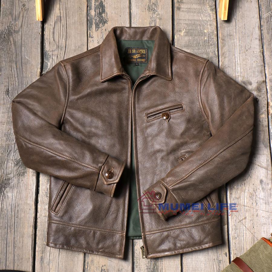 JIA SHI LEATHER シングルライダースジャケット (美品) JIA SHI LEATHER シングルライダースジャケット (美品)