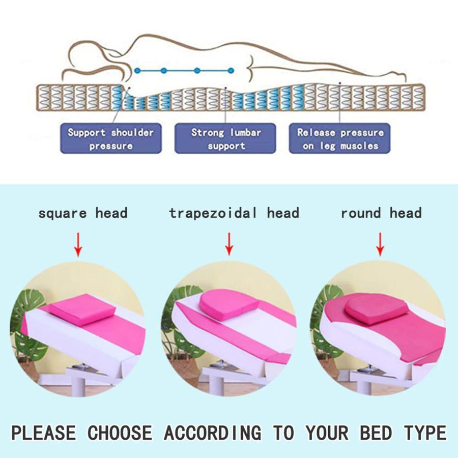 スパ ベッド マットレス トッパー マッサージ アクセサリー 4.5cmマッサージ台カ??バープロテクター ラッシュベッド用サロンフォームマットレストッパー. (四角?｜mumeilife｜05