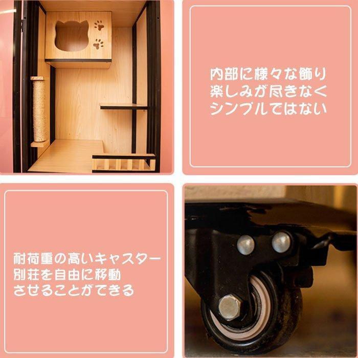 海外お取寄せ商 新入荷【2000円クーポン】猫用キャビネット ネコトイレ 棚 リビング キャットトイレ 家具 木製 ペット用品