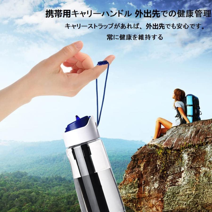 750ml 浄水ボトル ウォーターカップ 屋外用浄水器 携帯用 ボトル型 携帯用浄水器浄水器ストロー 水筒 直飲み 緊急ポータブル浄水器 99.9999％不純物をろ過 濾過1｜mumeilife｜04