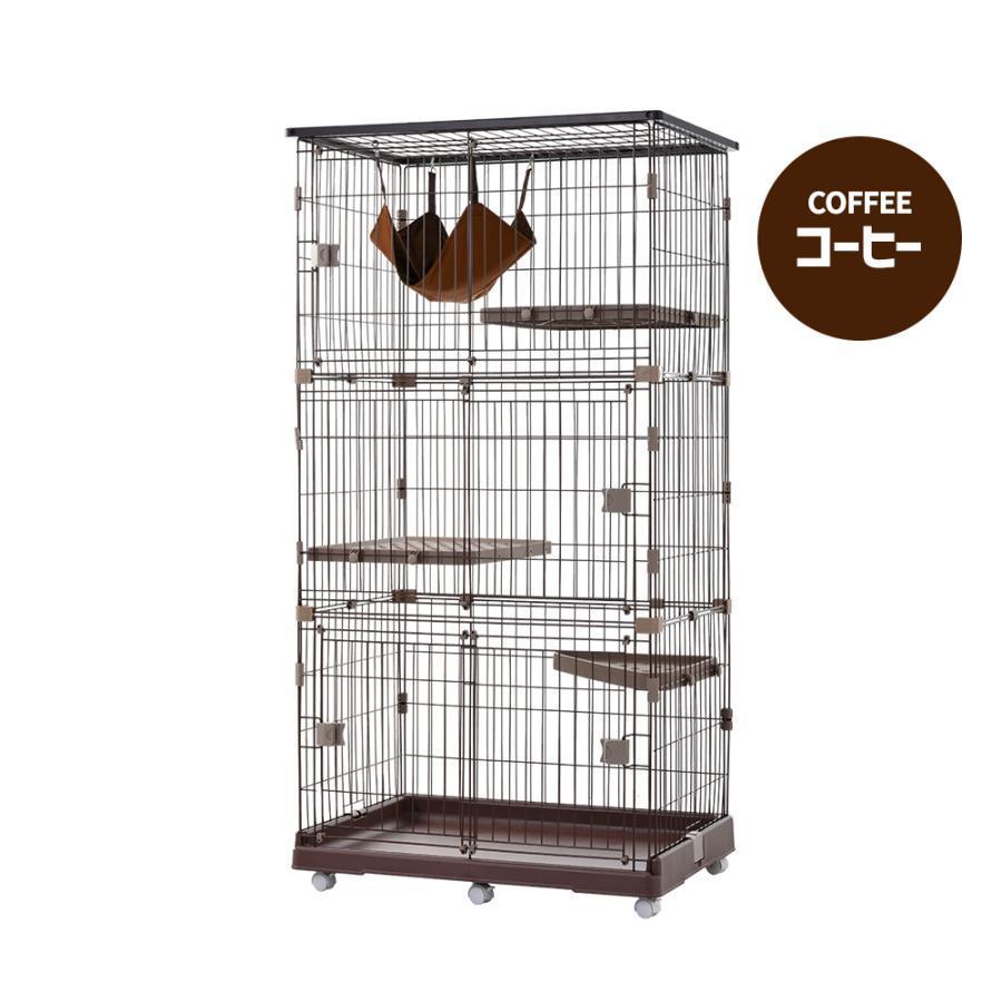 【期間限定14880】猫 ケージ キャットケージ 3段 スライドドアタイプ ハンモック付 猫 ペットケージ キャスター付 猫ゲ 猫 重量