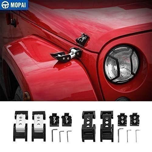 ボンネットピン 車 フードロック ジープラングラー フードロックラッチ Jk 07 17 エンジン ロック カーアクセサリー 流行に