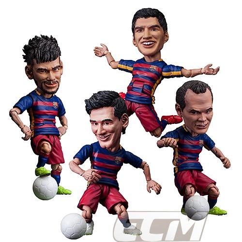 FCバルセロナオフィシャルグッズTOYS ROCKA! FCバルセロナ メッシ、ネイマール、スアレス、イニエスタ フィギュア【サッカー/FC Barcelona/Messi/Suarez/Neymar/｜mundial