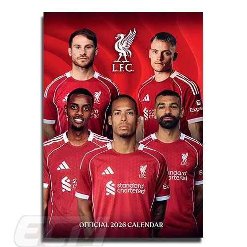 ECM10】【国内未発売】リバプール 2026年 A3壁掛けカレンダー ポスター