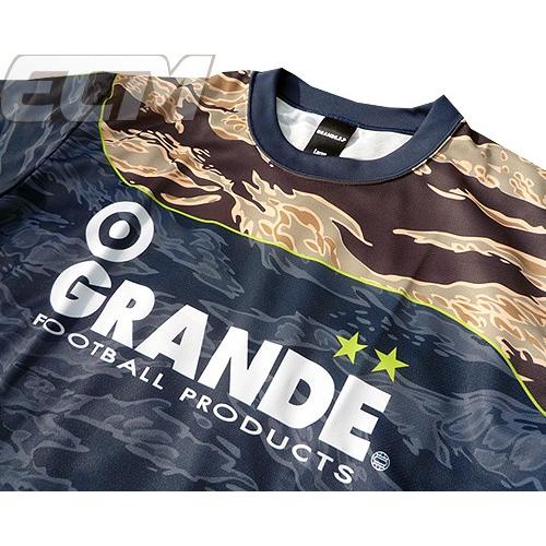 【サッカー グランデ】【GRN2017AW】GRANDE TIGER CAMO プラクティスシャツ ネイビー  ネコポス対応可能 ジュニアサイズ対応 |  | 01