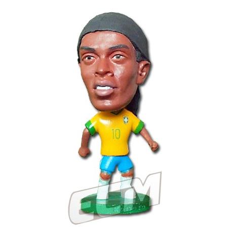ロナウジーニョ【SCWフィギュア5体より送料無料】ロナウジーニョ  ブラジル代表フィギュア　クラシックバージョン【サッカー/Brasil/Ronaldinho】KDT ECM20｜mundial
