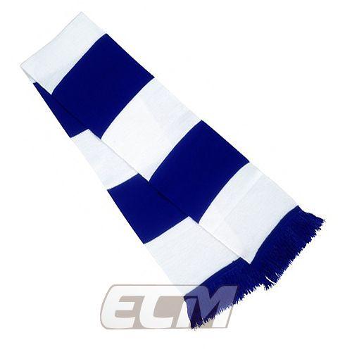 サッカー　応援　スカーフ　マフラー　ストラップ付き　 要発送日確認 サポーター必見】ブルー x ホワイト バーマフラー【サッカー/Jリーグ