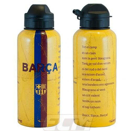 人気商品は イエローFCバルセロナ オフィシャル アルミドリンクボトル 完売 400ml 19-20アウェイカラー 水 FC サッカー Barcelona スペインリーグ