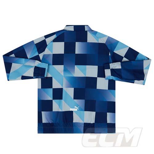 国内未発売】マンチェスターシティ プレマッチジャケット ブルー【22