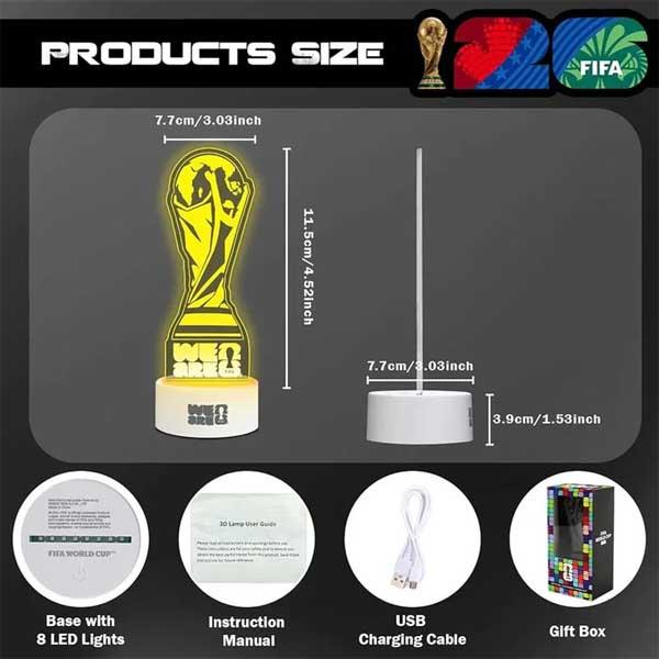 FWL25【予約WCC26】FIFA ワールドカップ 2026 公式 アクリルトロフィー