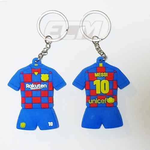 国内未発売】メッシ 19-20 FCバルセロナ ユニフォームキーホルダー