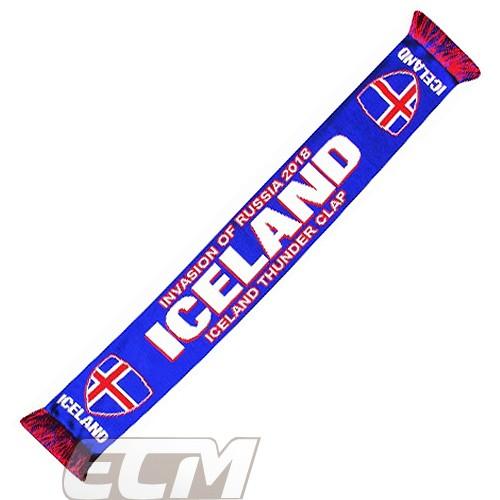 【ECM12】【国内未発売】アイスランド代表 マフラー【サッカー/ロシア2018/ワールドカップ/ICELAND/スカーフ】WMR18｜mundial