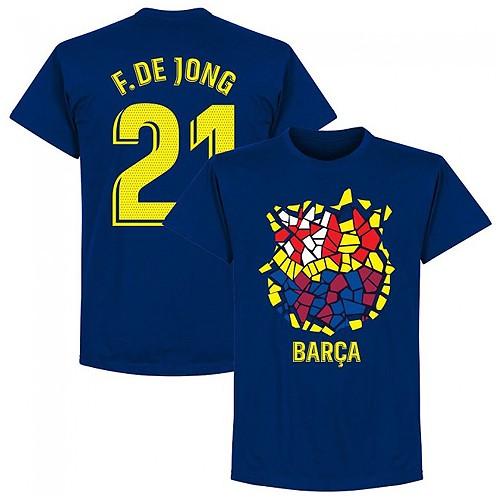 FCバルセロナ F. DE JONG 21番 シャツ オランダ代表 21番 フレンキー
