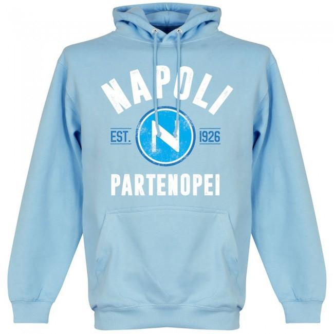 【予約RET05】【国内未発売】RE-TAKE ナポリ　Establishシリーズ スウェットパーカー スカイブルー【サッカー/セリエＡ/Napoli/フーディ】