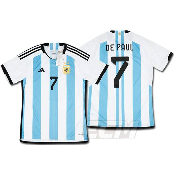 アルゼンチン代表ユニフォーム　デポール 予約ECM32】2つ星【国内未発売】アルゼンチン代表 ホーム 半袖 7番デ