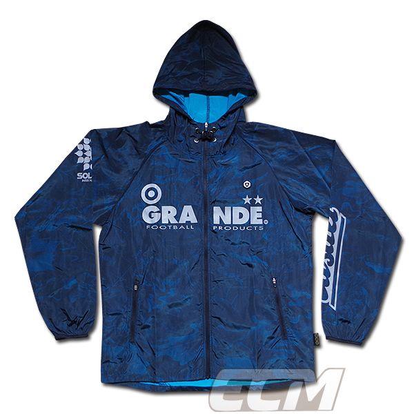 【SALE35%OFF】【GS018】GRANDE EARTH RIOT リフレクタートライアルフーデッドジャケット グリーン【グランデ/サッカー/フットサル/サポーター/ジャケット/ジャ