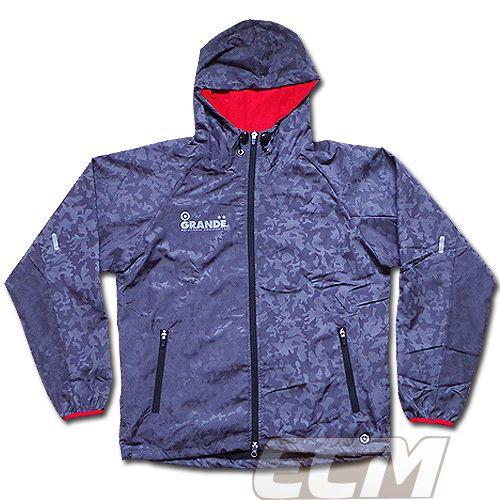 【SALE35%OFF】【GS018】GRANDE CAMO RIOT フーデッドジップジャケット グレー【グランデ/サッカー/フットサル/サポーター/トレーニング】GRN2014AW 9311