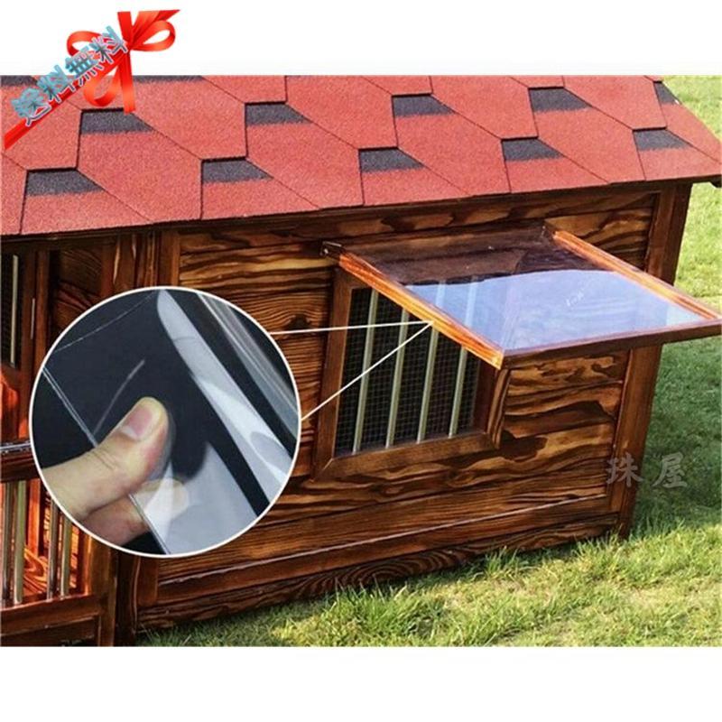 26【新品未使用】 豪華犬別荘 庭付き ペットハウス 家庭用 犬小屋 窓2点窓1点 網戸 ドア付き 犬舎 外飼い 炭化板 木製 飼育ケージ 簡単組立 丈夫 室外 野外 通気性 防水 防腐 【1411189786】(50530円)