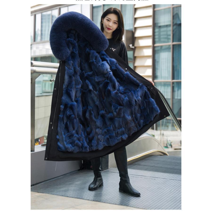 ANTICO FENICE 毛皮コート ブラウン・ホワイト ファーコート