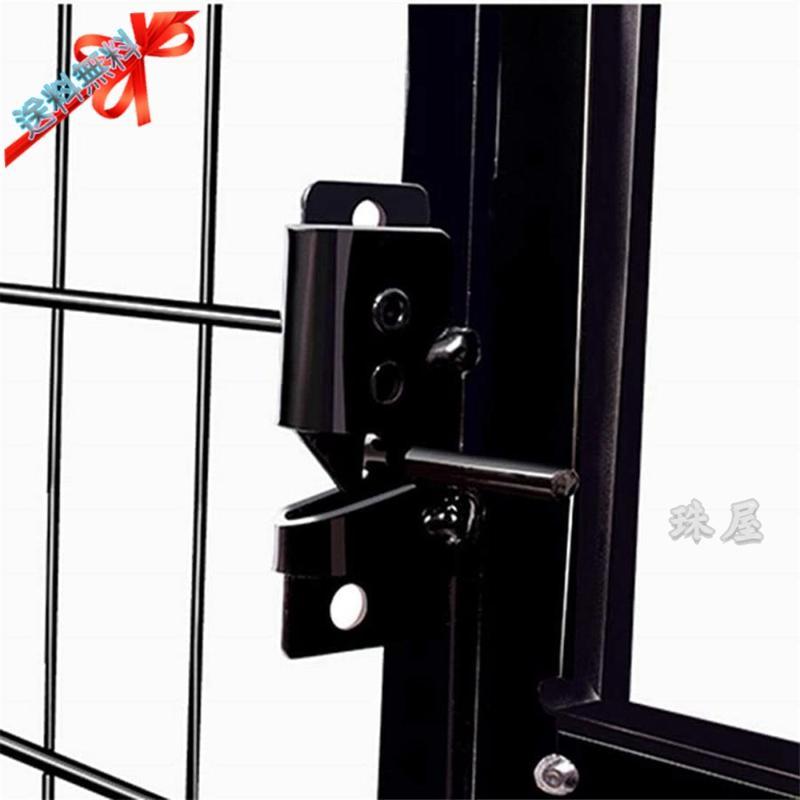 ほぼ未使用 ペットケージ 鉄製 犬檻 犬小屋 ケージ ペットサークル ドッグケージ ペットフェンス 大型 中型犬用 ペット用品 ダブルドア キャスター付き 【V2563610418】(14314円)