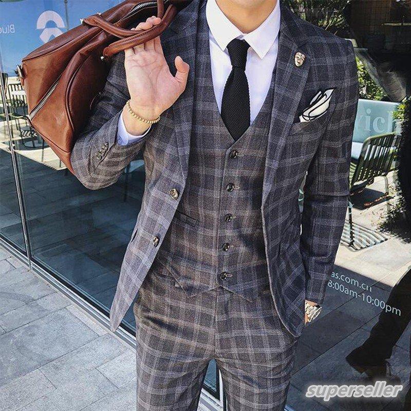 マッキントッシュ ビジネススーツ グレーTROTTER 2パンツ 紳士服