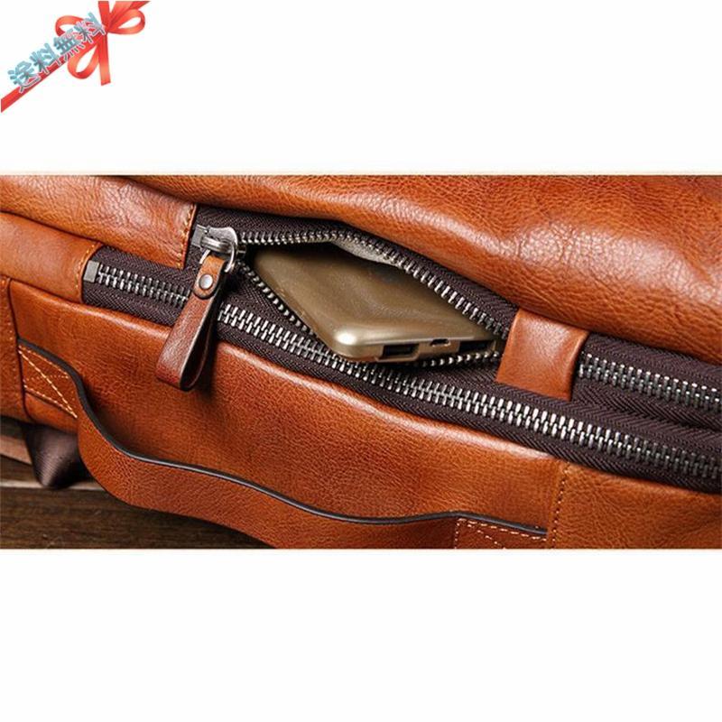 ☆新品☆ ヌメ革 ビジネスリュック 本革 デイバッグ メンズバッグ ビジネスバッグ PC レザー 手作り 紳士用 大容量 旅行 3色 通勤 出張 LLB-0001 