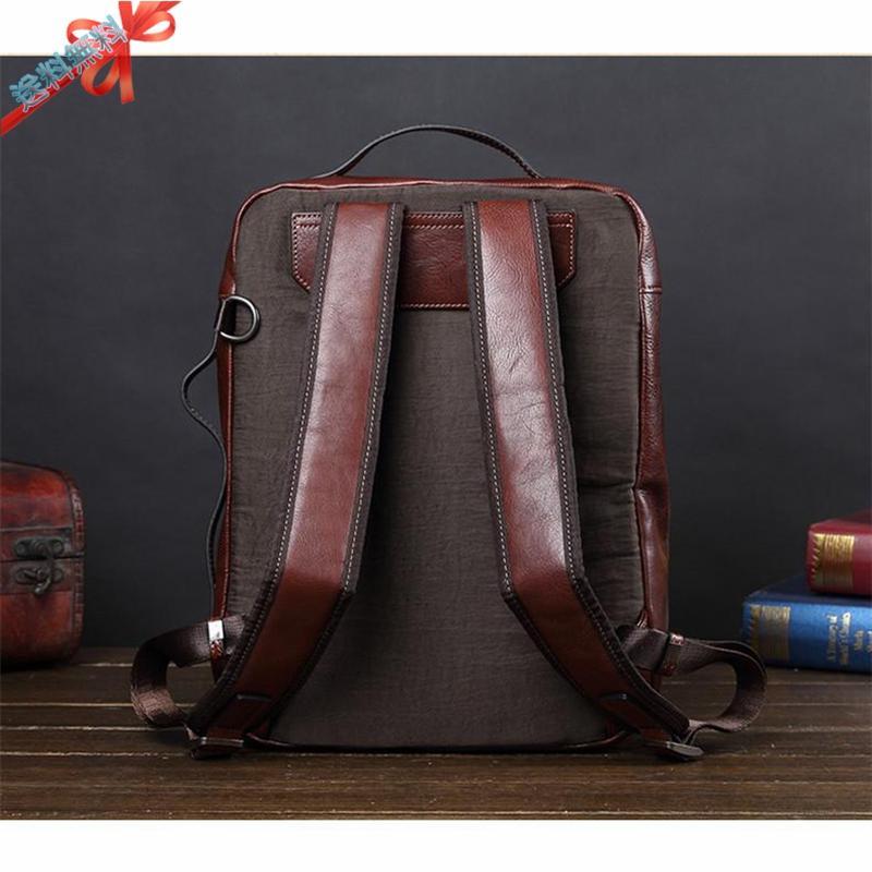 ☆新品☆ ヌメ革 ビジネスリュック 本革 デイバッグ メンズバッグ ビジネスバッグ PC レザー 手作り 紳士用 大容量 旅行 3色 通勤 出張 LLB-0001 