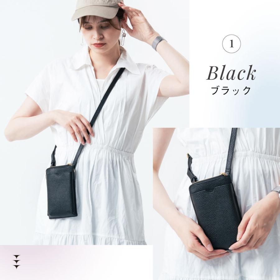 MURA スマホショルダー 財布 バッグ ブランド 牛本革 レディース
