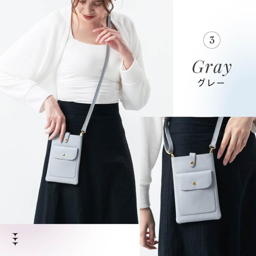 MURA（ムラ） スマホショルダー バッグ 牛本革 レディース ストラップ