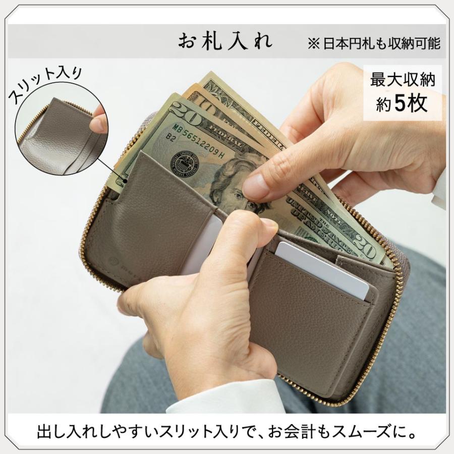 MURA（ムラ） 二つ折り財布 レディース 本革 ブランド YKKファスナー