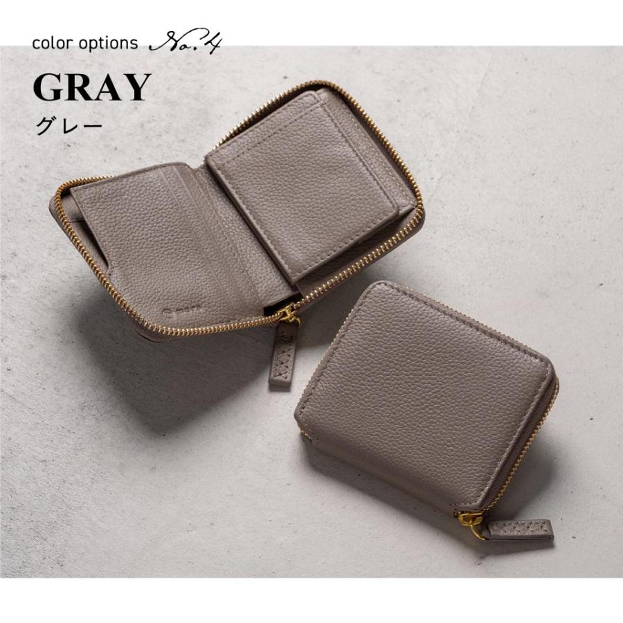 MURA（ムラ） 二つ折り財布 レディース 本革 ブランド YKKファスナー