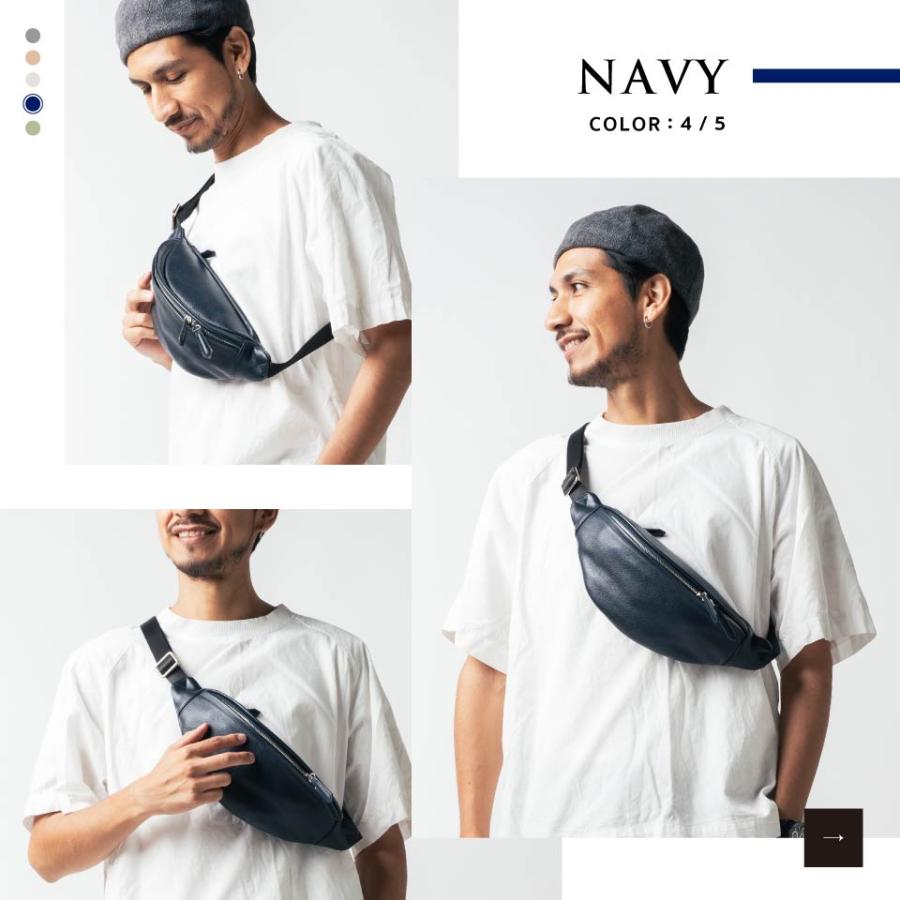 新品未使用　MURA本革レザー ボディバッグ 黒 MURA（ムラ） ボディバッグ メンズ 本革 ブランド 小さめ YKK