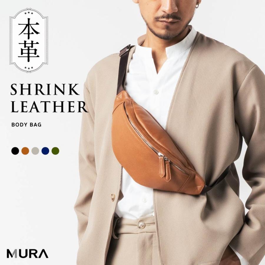 MURA（ムラ） ボディバッグ ショルダーバッグ メンズ レディース 本革