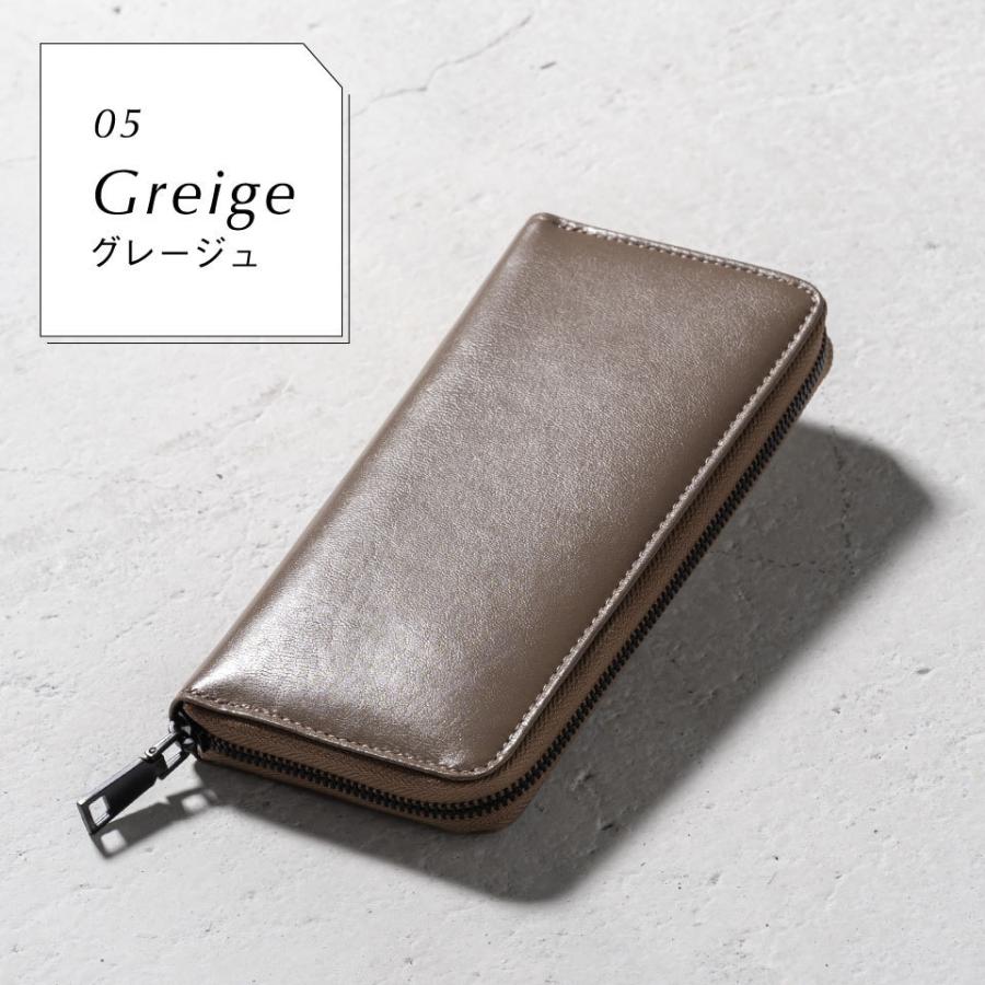 本革長財布 LIME made in japan 本革 L字ファスナー 長財布 レディース