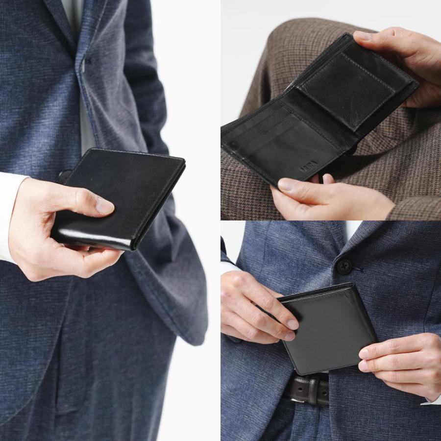 二つ折り財布 メンズ 本革 ブランド レザー ボックス型 薄型 プレゼント おしゃれ｜mura｜18
