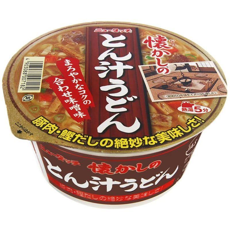 ニュータッチ 懐かしのとん汁うどん 80g×12個|murabbitshops|02