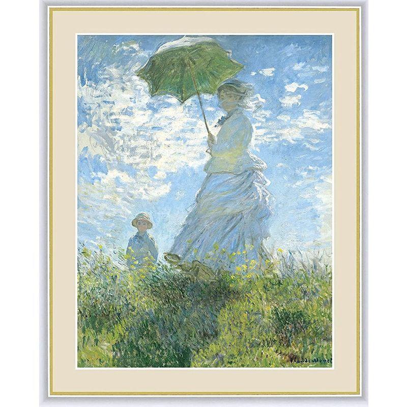 日本正規代理店品 クロード モネ 贈答品 進物 記念品 有名絵画 模写 複製画 散歩 日傘をさす女性 Offsportswear Com