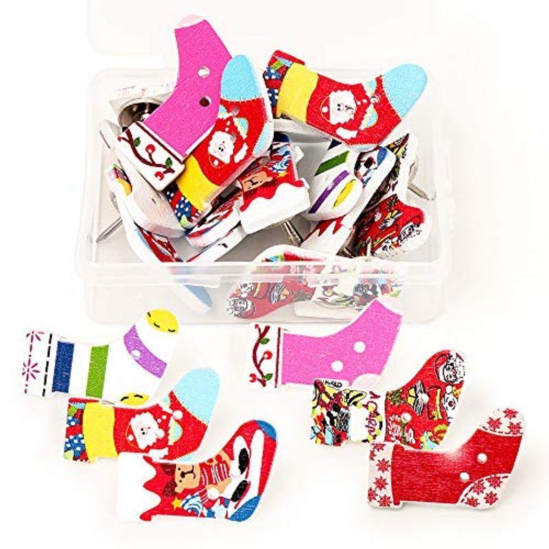 クリスマス靴下型ピン 割りピン かわいい 押しピン 画鋲 おしゃれ プッシュピン マップピン画鋲 ミックスカラー 金属 木製 学校用 事務用 Murabbit Shops 通販 Yahoo ショッピング