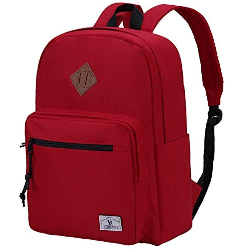 Vonxury 軽量 リュック 通学 通勤 旅行 可愛い レディース デイパック 撥水加工 大容量 女の子 バックパック 対応 レッド 保障できる