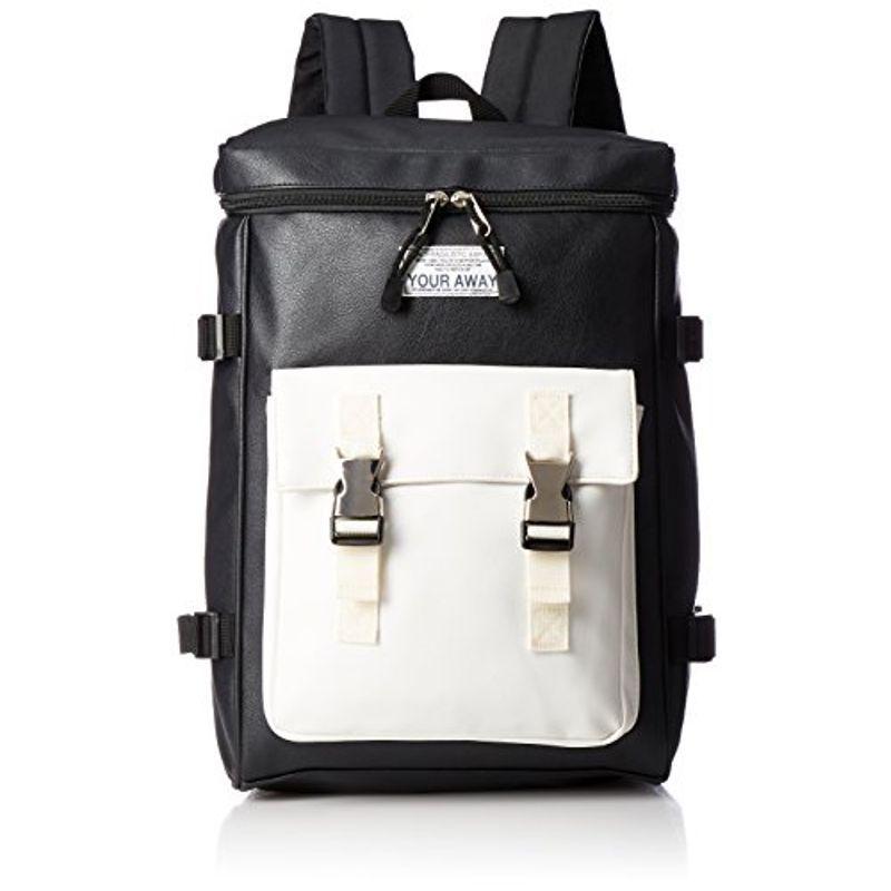 スウィーティー ボックス型リュック リュック ボックス型 大容量 レディース メンズ マウンテン アウトドア かっこいい ブラック/ホワイト スクールバッグ、学生鞄