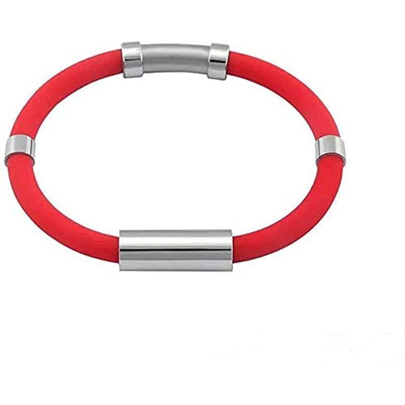 ファッション 誠実 シリコンブレスレット 静電気除去ブレス おしゃれ 静電気除去グッズ シリコン チタン 磁気 ゲルマニウム男女兼用 赤色 5xm3t8vjlu Www Sakphotography Com