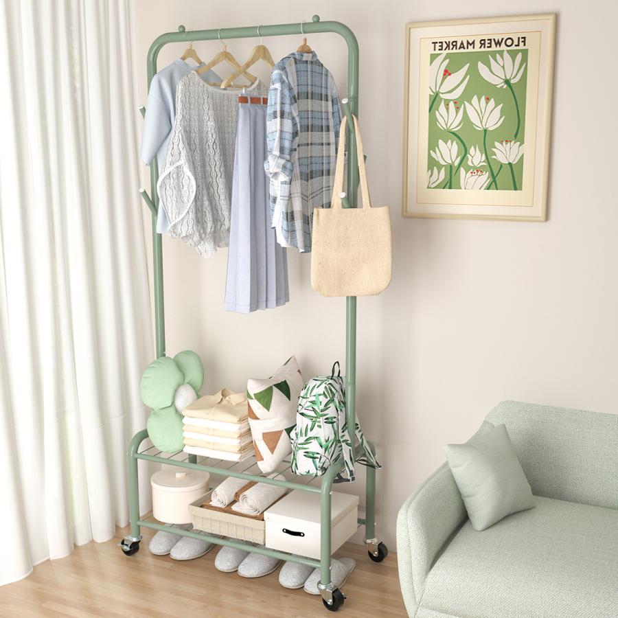 ハンガーラック キャスター付き おしゃれ 頑丈 衣類収納 子供 洋服収納