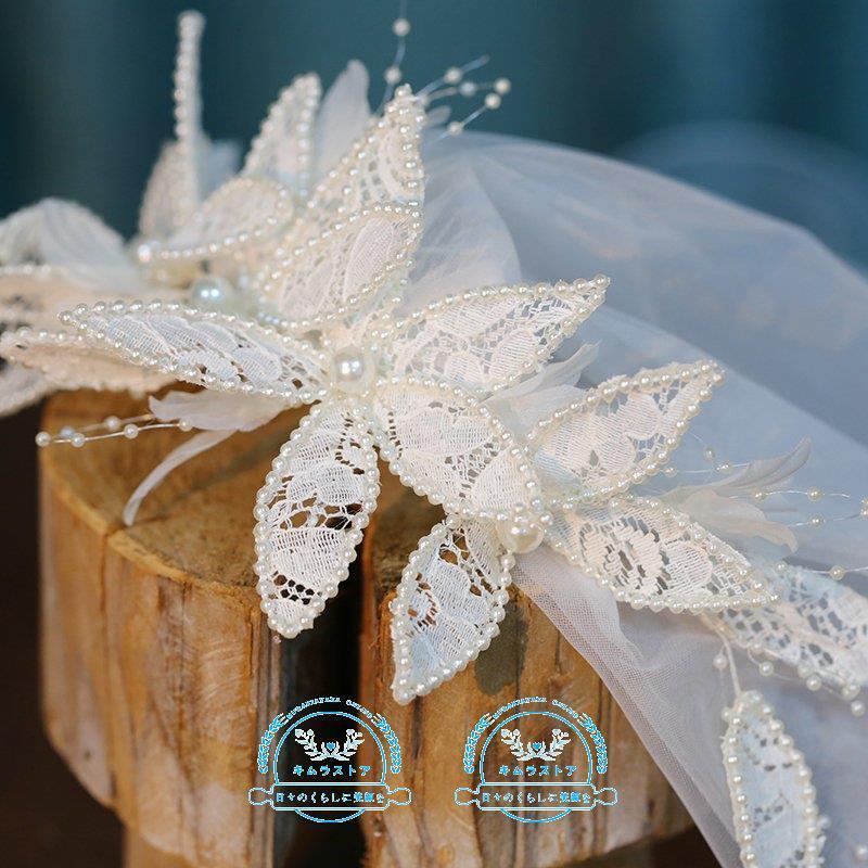 ウェディングベール フラワーベール ショートベール 花冠ベール 結婚式 ウェディングドレス 花嫁 挙式 ドレス花冠 花かんむり フラワーティアラ ウエディングベール 予約販売 5 10営業日発送致します Qe Ae