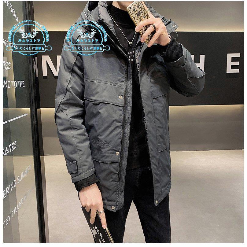 40 割引 一つ目の項目を先に選択してください ブラック グリーン日本最大級 ダウンジャケットメンズダウン コート厚手フェザーフード付き冬アウター防寒防風スリム素 アウター メンズファッション 一つ目の項目を先に選択してください ブラックグリーン