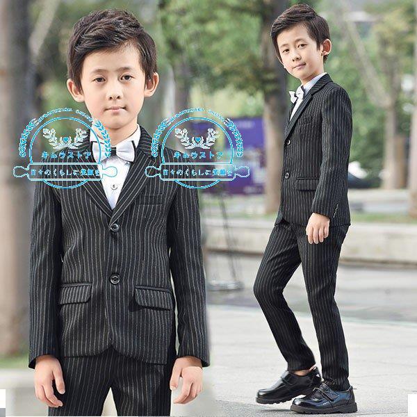 予約販売 スーツ男の子子供スーツフォーマル男児ジュニアタキシードセットアップ結婚式発表会入学式七五三縦縞小学校フォーマル100 スーツ ブレザー サイズ 140cm Www Gatorheatandair Com