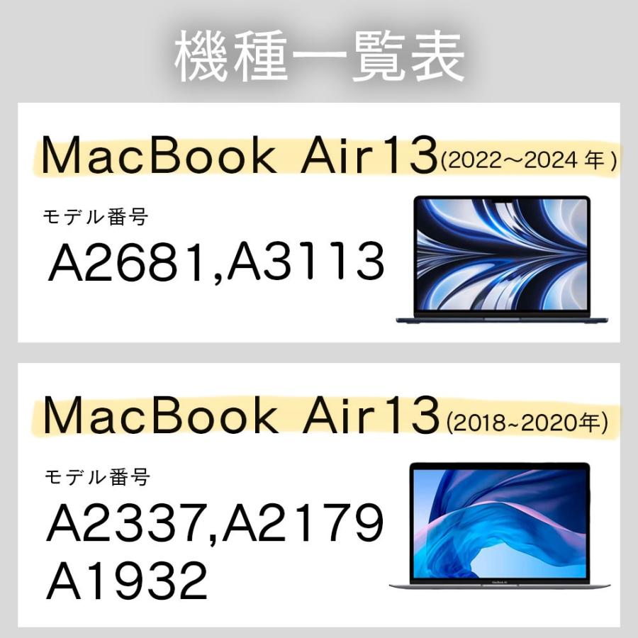 MacBook Air13 ケース M3/M2/M1 Pro13 Pro14 ケース マットハードケース マックブックエアー プロ　2024 2022 2020 2019 2018 2017 2016｜murakumomura｜14