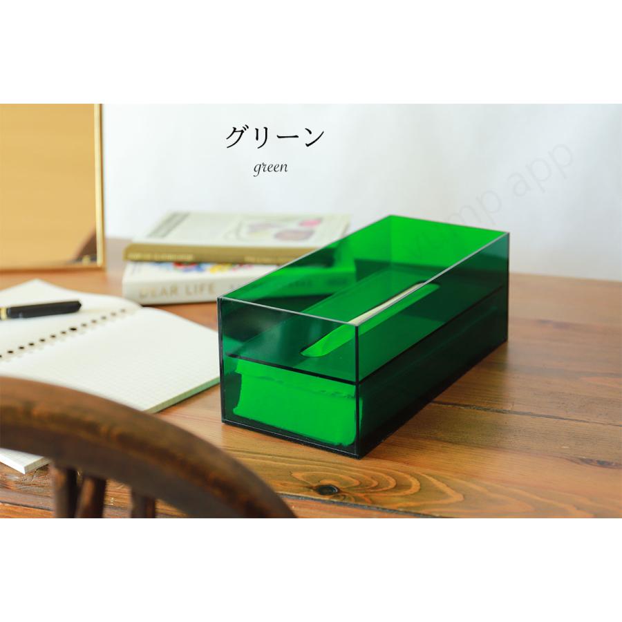 残量が分かる ティッシュケース おしゃれ アクリル ティッシュボックス