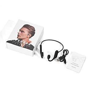 オープンイヤー ワイヤレスヘッドホン スポーツ マイク付き Bluetooth5