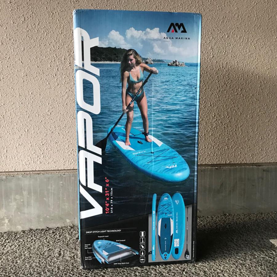 VAPOR(ヴェイパー) AQUA MARINA(アクアマリーナ) インフレータブル スタンドアップパドルボード SUP（サップ）BT-21VAP ブルー｜muranabe-sports｜02